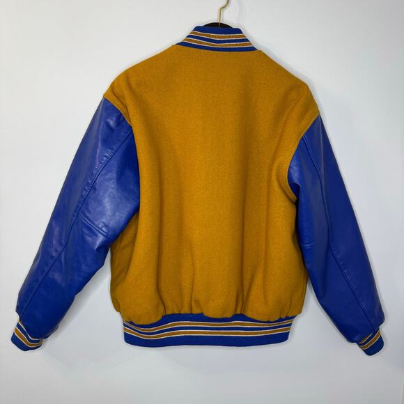 Vtg Varsity Letterman Jacket Game Sportswear Leather & Wool Men's L - Picture 6 of 14